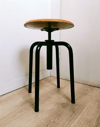 Sgabello industriale anni '70