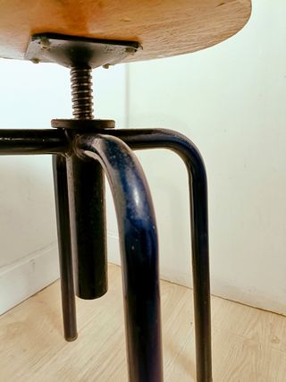 Sgabello industriale anni '70