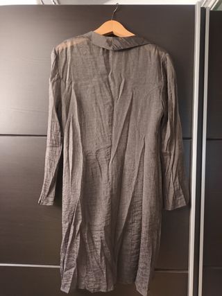 Vestido gris elegante + chaqueta