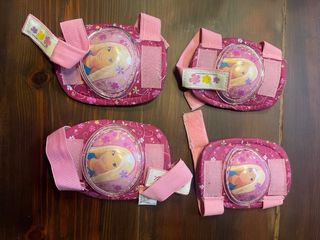 Patines Barbie con rodilleras y coderas
