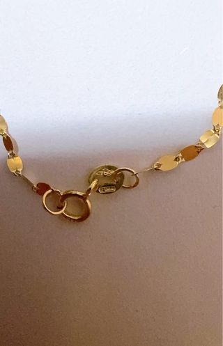 Collana con cuore curvo in oro 18kt 750