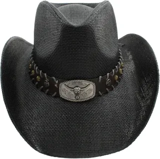 Sombrero Cowboy Vaquero Negro Western Hombre Mujer