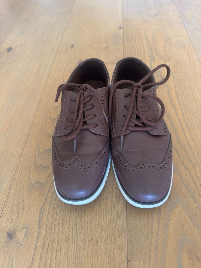 Scarpe stringate marroni uomo