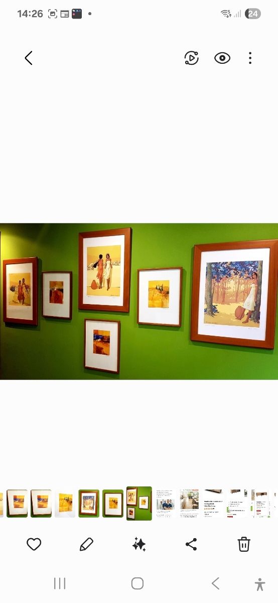 3 Cuadros Bruno Munari - Mujeres