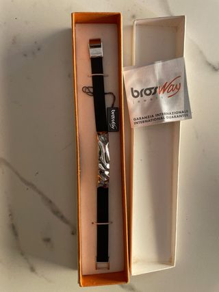 Bracciale Brosway uomo - nero, argento