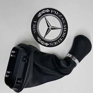 Pomo piel negro Mercedes V Viano w639