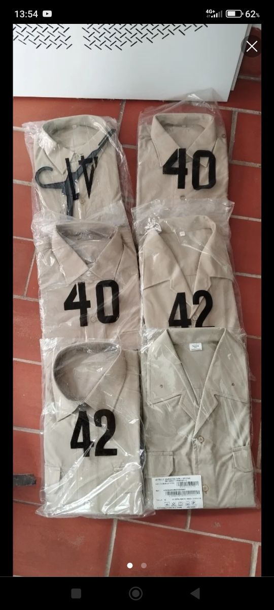 Camisas diárias, dos militares