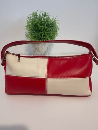 Bolso bandolera rojo y blanco
