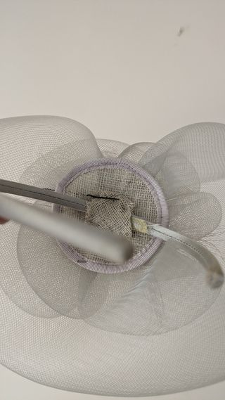 Tocado plata- Fiesta elegante