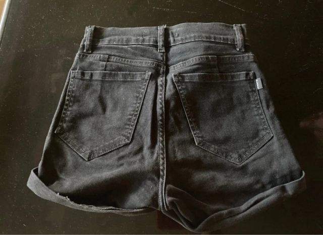 Shorts vaqueros negros -talla S