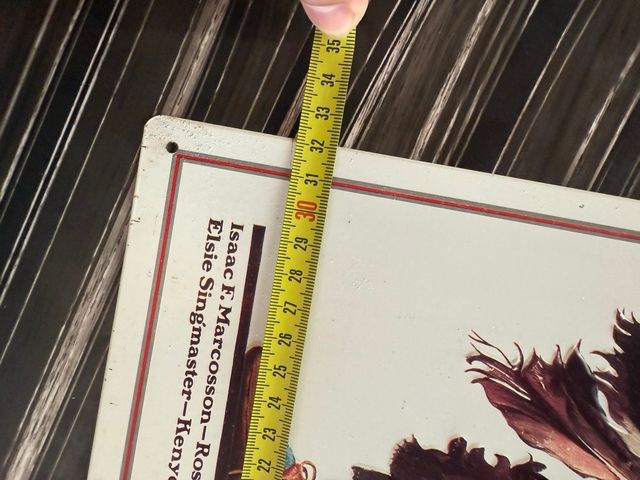 Placa metálica vintage The Saturday Evening Post