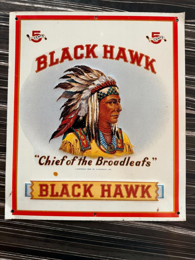 Placa Black Hawk vintage