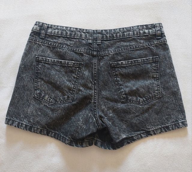 Calções de ganga pretos - Tamanho M