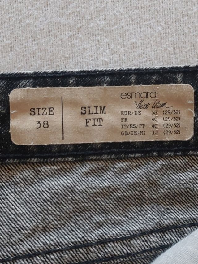 Calções de ganga pretos - Tamanho M