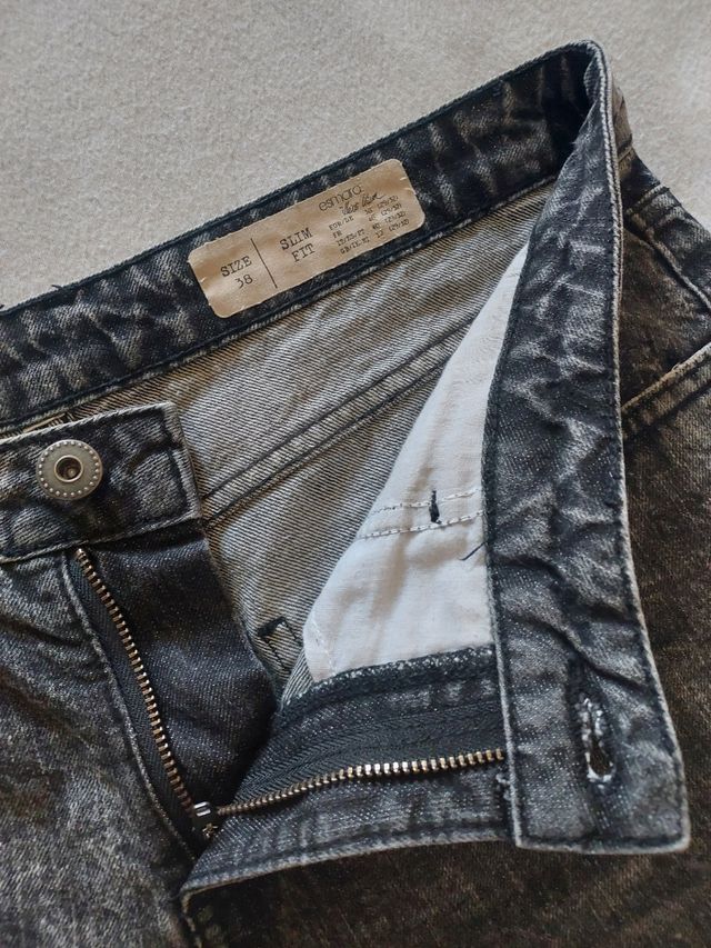 Calções de ganga pretos - Tamanho M