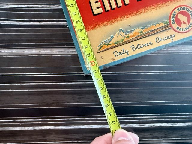 Placa vintage tren Empire Builder