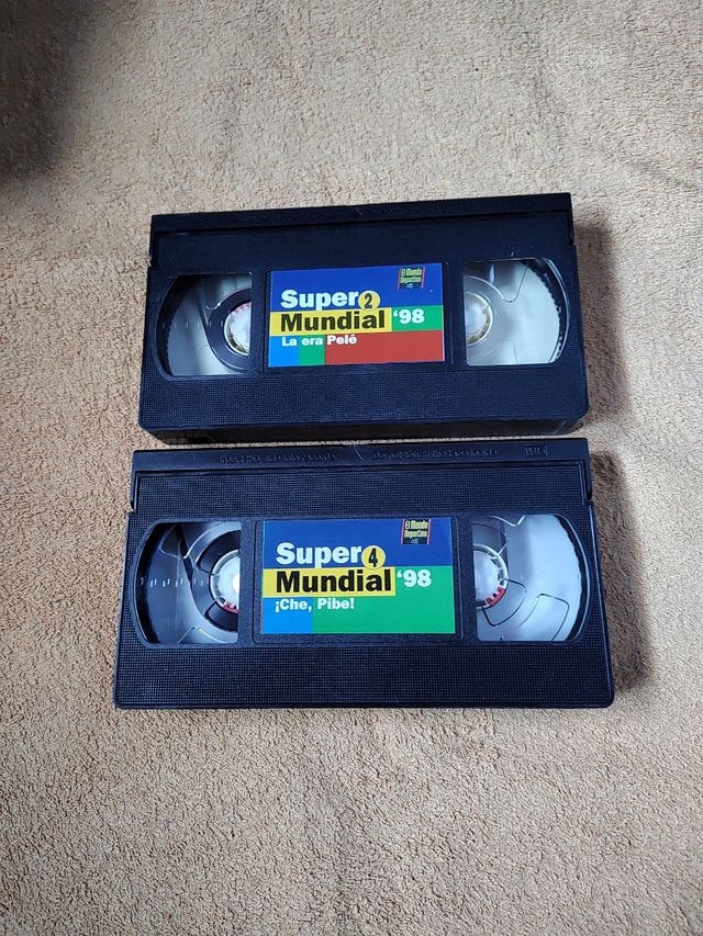 5 cintas VHS Súper Mundial 1998