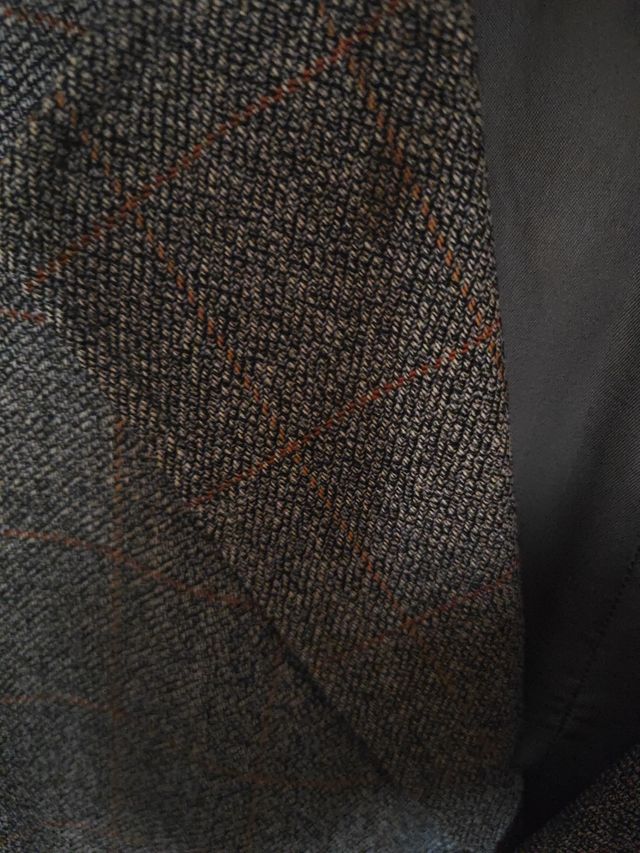 Chaqueta traje gris-marrón