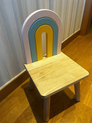 Silla Arcoiris Infantil de Madera