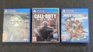PS4: Call of Duty BO3, Just Cause 3, Drawfighters