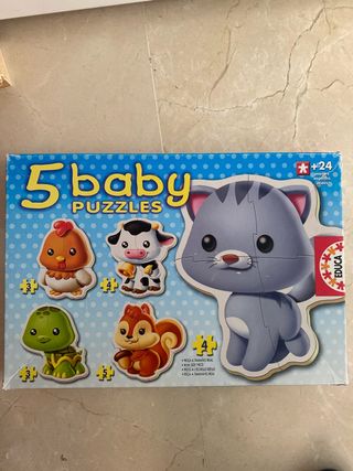 5 Puzzles Bebé Educa +24 meses
