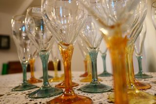 12 Calici Cristal 3A collection stelo lungo Italy