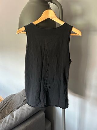 Top lentejuelas negro plata y2k