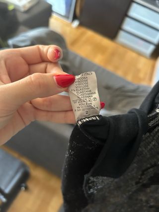 Top lentejuelas negro plata y2k