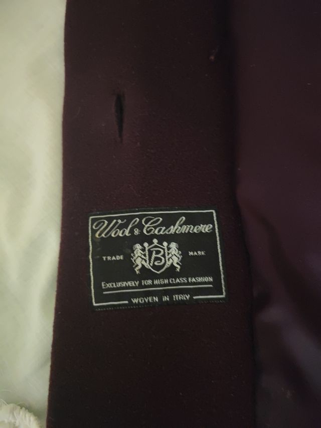 Abrigo de lana y cashmere