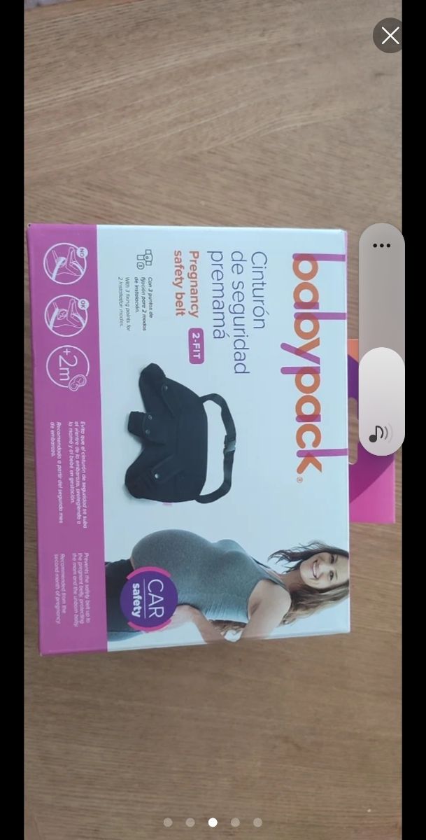 Cinturón seguridad embarazada