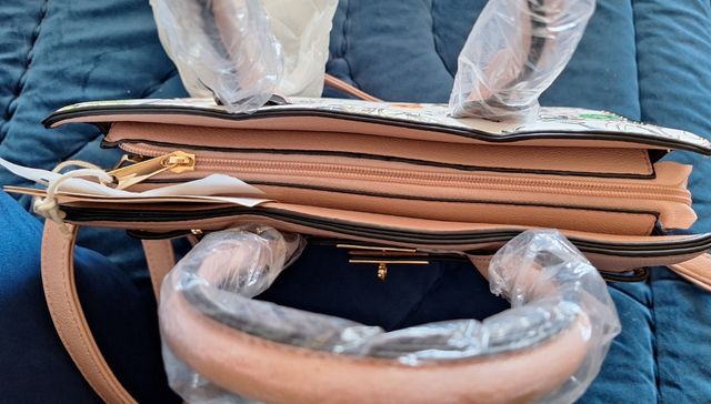 Bolso bandolera floral rosa