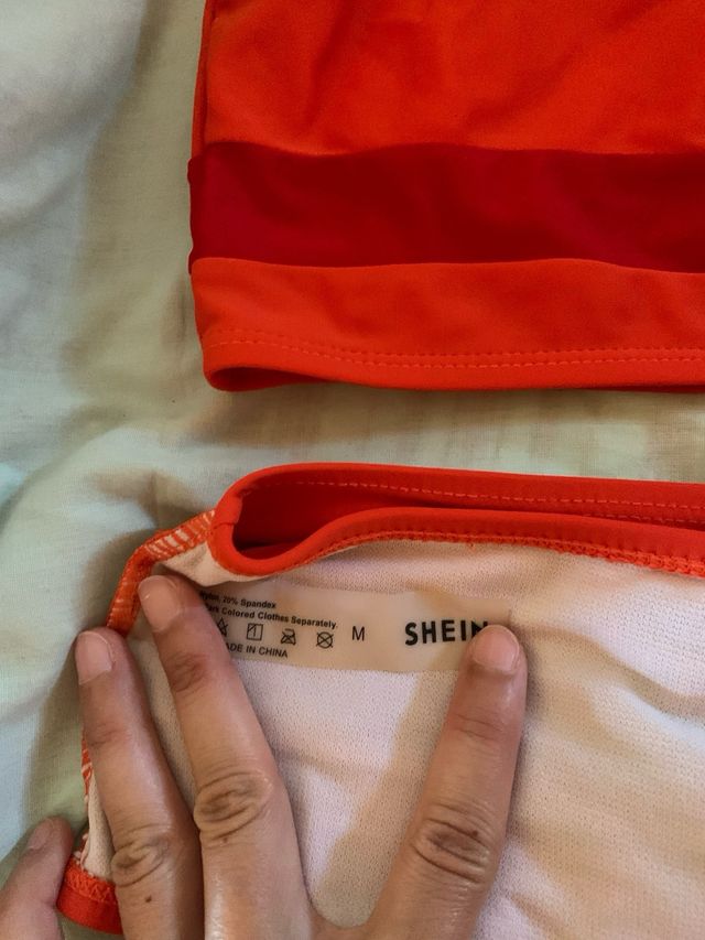 Biquini laranja SHEIN