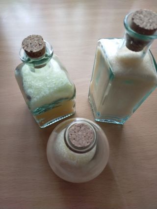 Botellas con sales de baño - 3 uds.