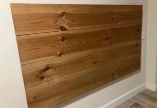 Cabecero cama madera 140
