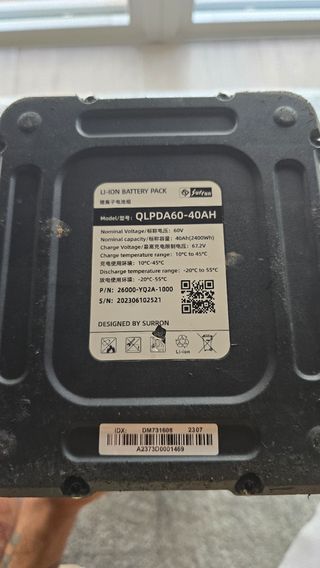 Batería 60V40Ah Sur Ron