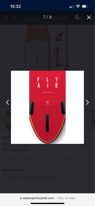 2 tablas paddle surf Fanatic Fly Air Premium 9,8