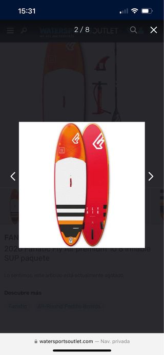 2 tablas paddle surf Fanatic Fly Air Premium 9,8