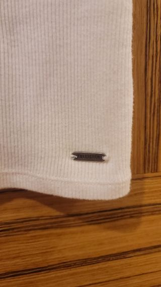 Top Hollister blanco encaje