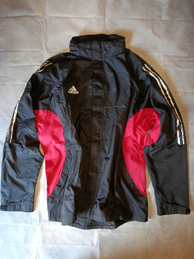 Chaqueta tipo Cortavientos Adidas negra/roja L
