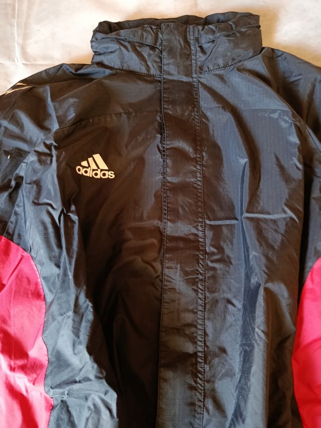 Chaqueta tipo Cortavientos Adidas negra/roja L