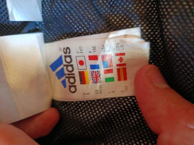 Chaqueta tipo Cortavientos Adidas negra/roja L