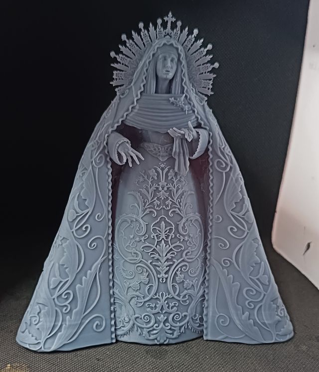 Virgen Dolorosa Impresa 3D