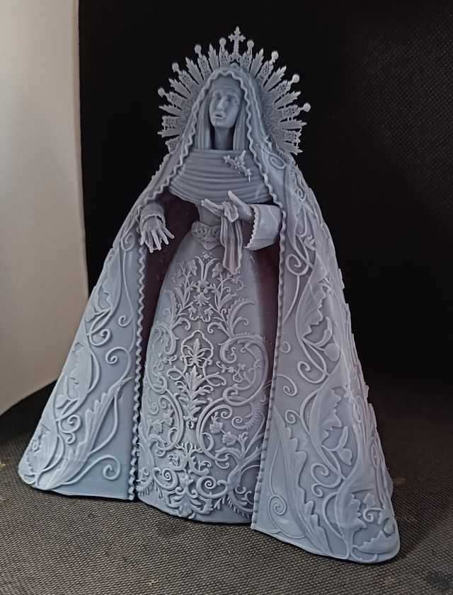 Virgen Dolorosa Impresa 3D