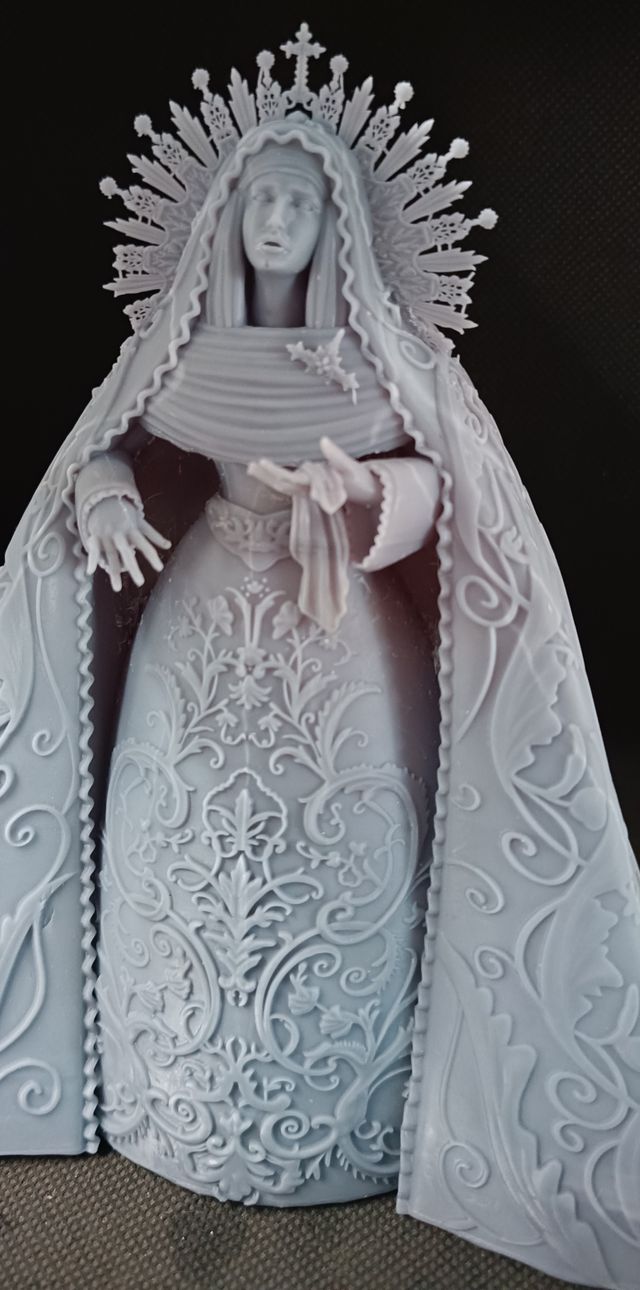 Virgen Dolorosa Impresa 3D