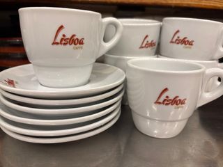 Juego tazas café Lisboa - Porcelana