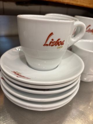 Juego tazas café Lisboa - Porcelana