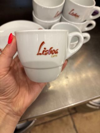 Juego tazas café Lisboa - Porcelana