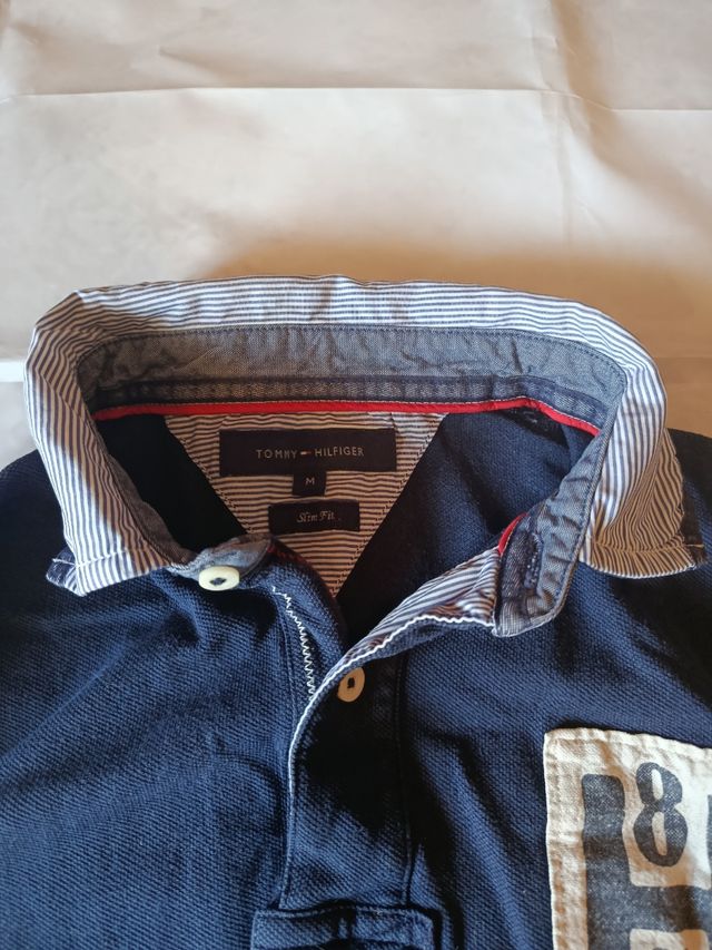 Polo Tommy Hilfiger Vintage talla L (42-44) Azul