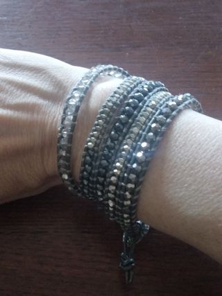 Bracciale avvolgente Nakamol grigia 