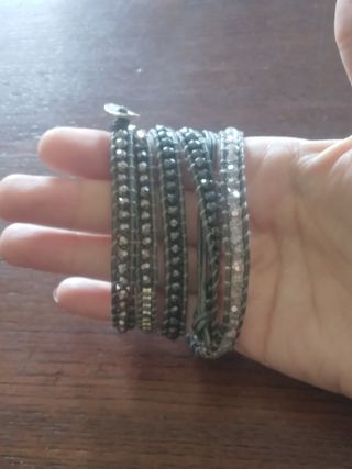 Bracciale avvolgente Nakamol grigia 
